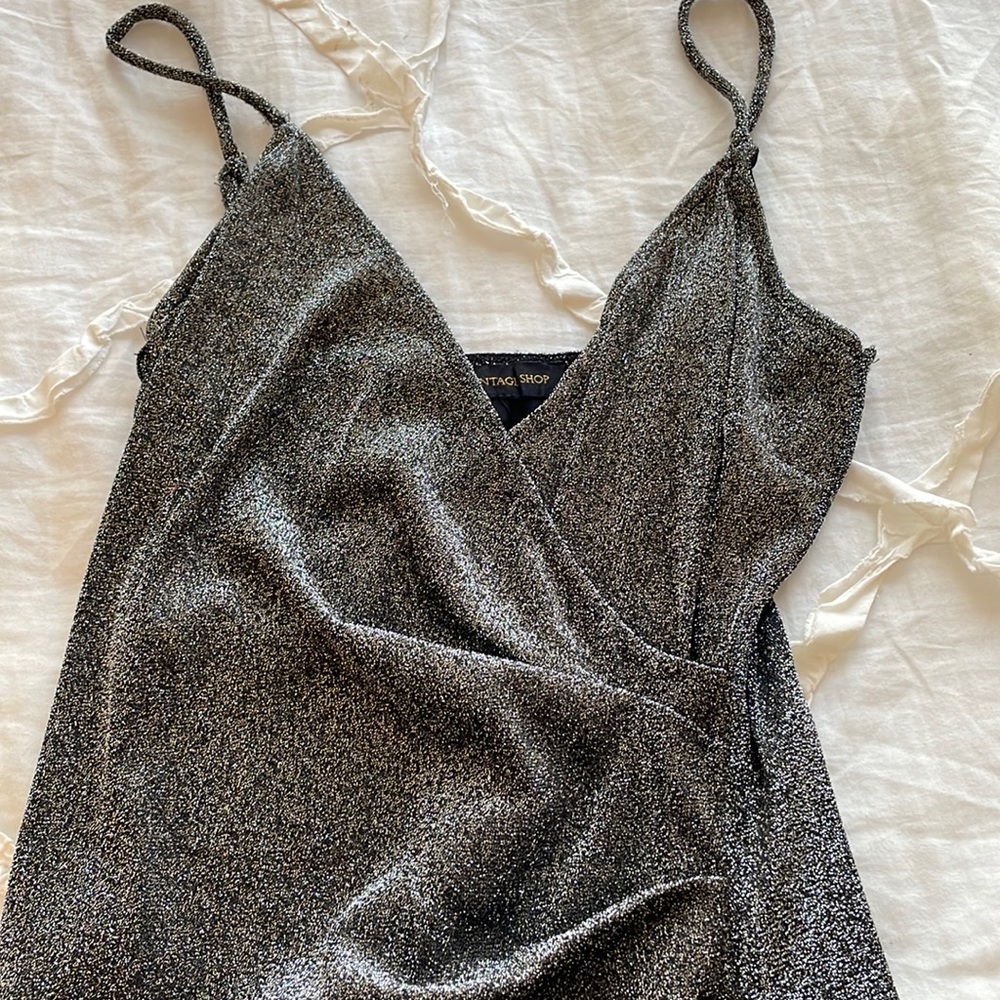 Cinched sparkly dress